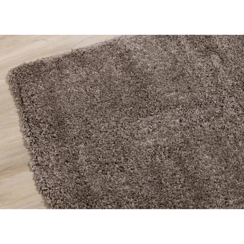 Brooklyn Collection - Taupe Shag Indoor Rug