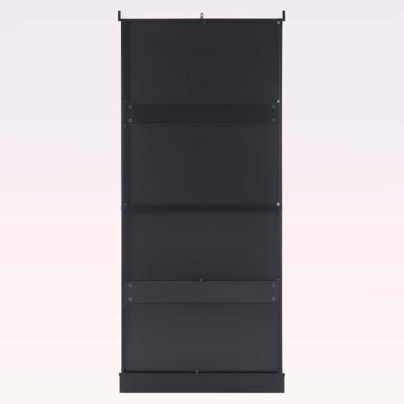 Freestanding Tall Cabinet with 2 Adjustable Shelves,3 Drawers,- Ideal for Bathroom,Living Room,and Kitchen Storage