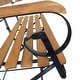 preview thumbnail 3 of 3, Folding Patio Bench, 44.1" Solid Wood Acacia Garden Bench Armchair