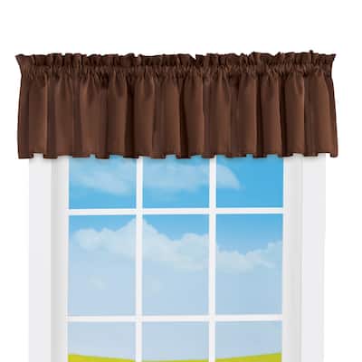 Madison Room-Darkening Solid Color Window Valance - 54" x 18"