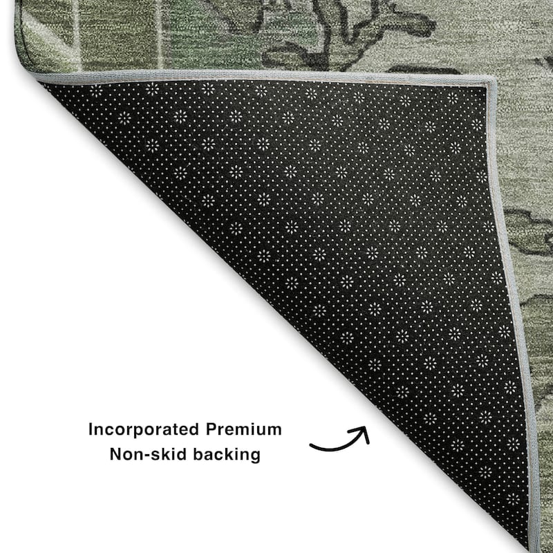 Premium Washable Super Soft Vintage Traditional Mayfield Rug