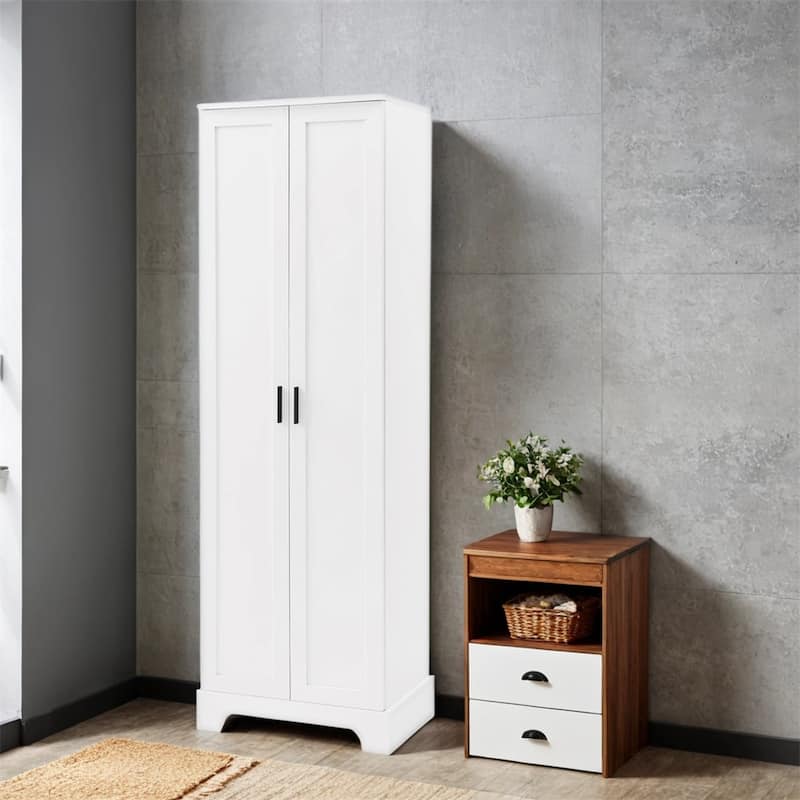 Storage Cabinet with Two Doors for Bathroom,Office,Adjustable Shelf