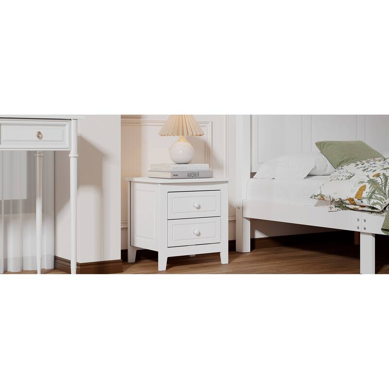 Nightstand with 2-Drawers