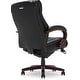 preview thumbnail 13 of 29, La-Z-Boy Bellamy Executive Leather Office Chair with Memory Foam Cushions, Solid Wood Arms and Base, Waterfall Seat Edge