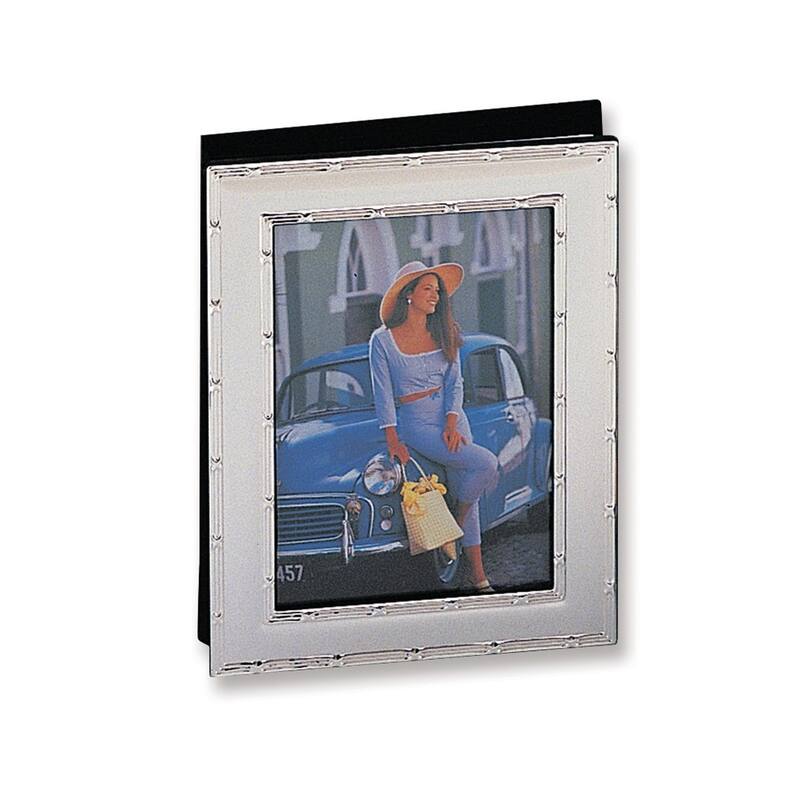 Curata Silver-Plated Reed and Ribbon (Holds 36-5x7 Photos) Album