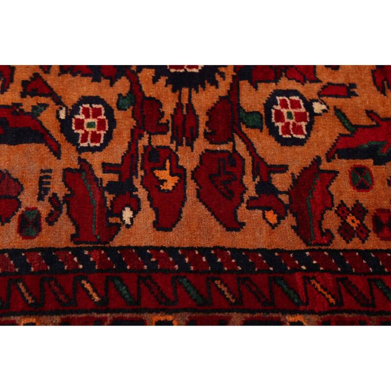 ECARPETGALLERY Hand-knotted Teimani Burnt Orange Wool Rug - 2'11 x 5'8