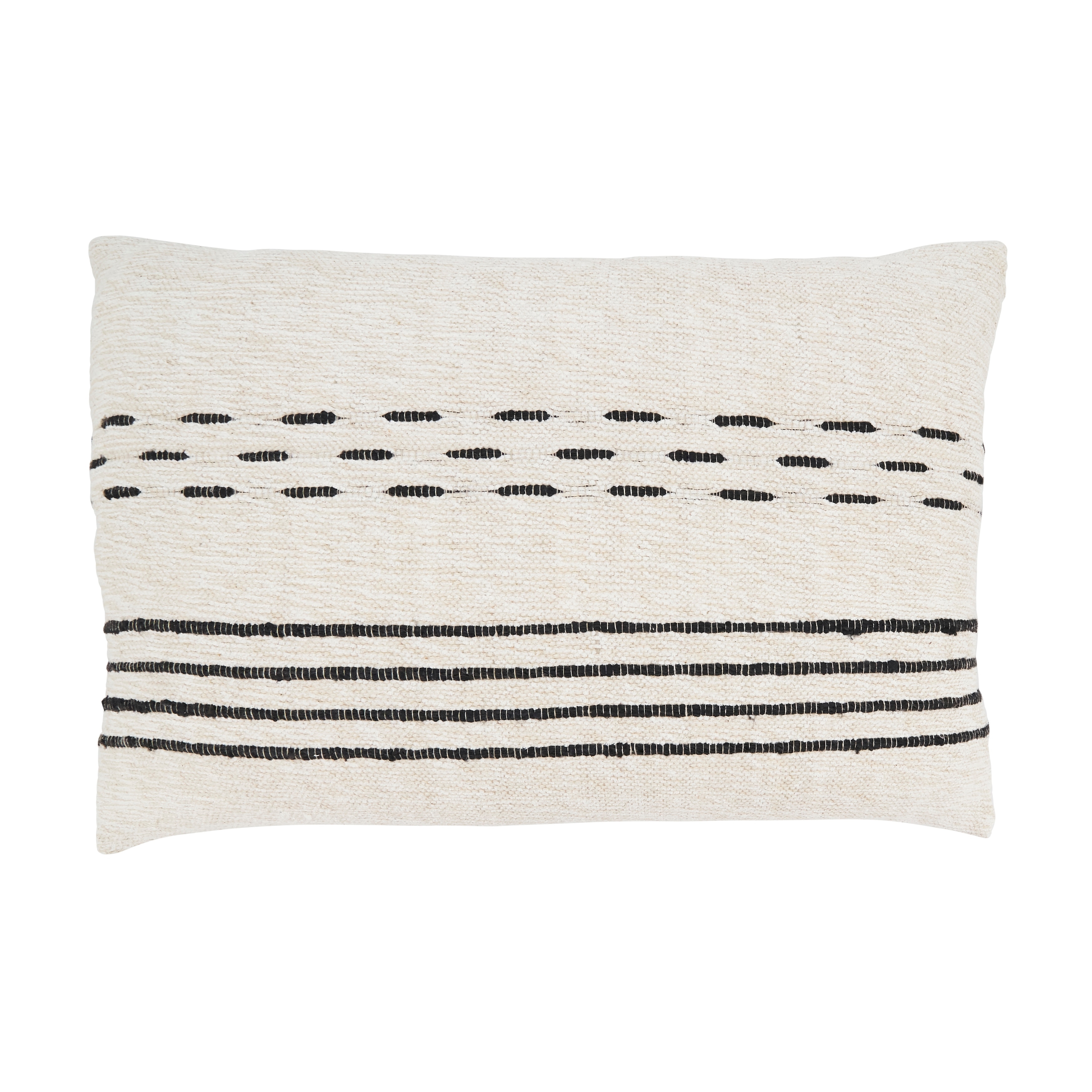 Sleek Dash and Stripe Throw Pillow