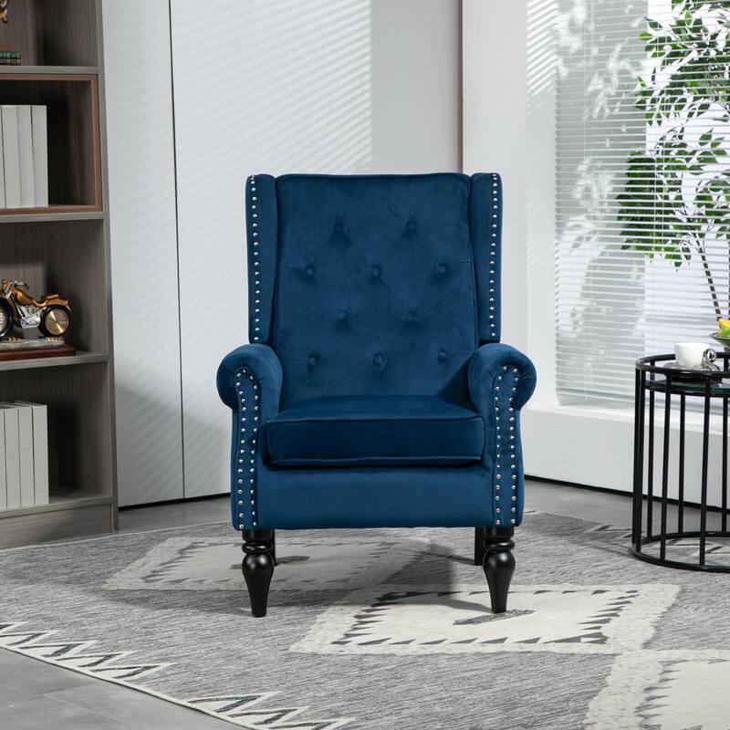 Mid Century Nailhead Decorative Armchair