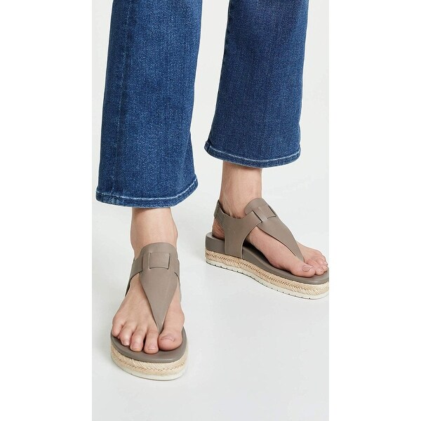 flint espadrille thong sandal