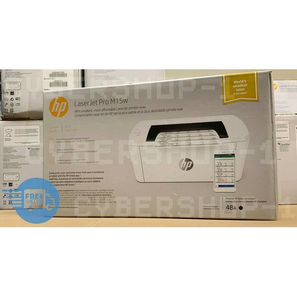 Shop Hp Laserjet Pro M15w Printer W2g51a White Overstock 24121732