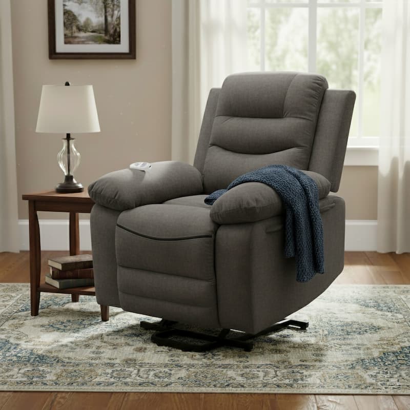Hank Contemporary Power Reclining Lift Chair - Grey