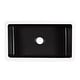 preview thumbnail 3 of 6, Eden Matte Black Fireclay 31" Single Bowl Undermount Kitchen Sink