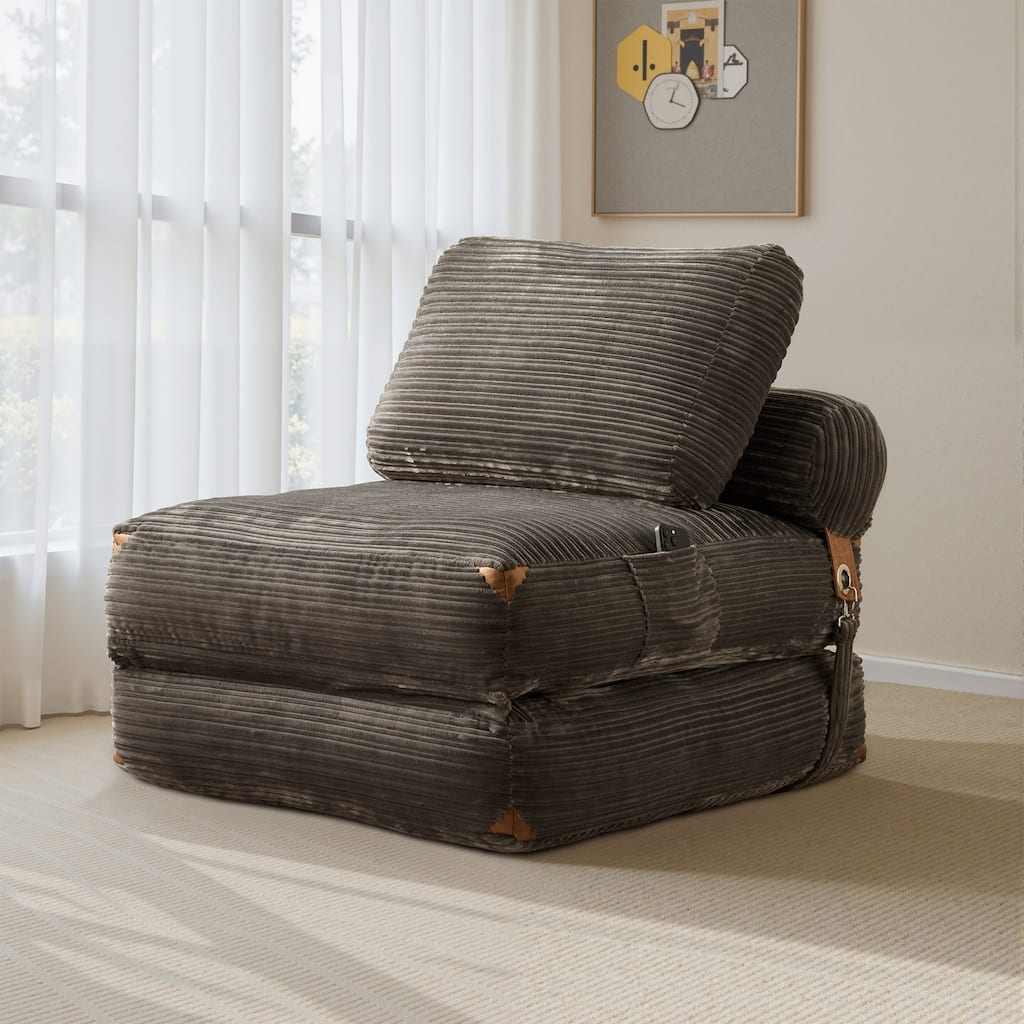 OVIOS Corduroy Foldable ​Compressed Sleeper Sofa