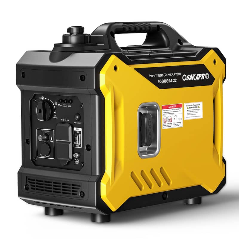 Super quiet Inverter Generator 2000w portable generator, 79.7cc ultra light EPA compliant - Yellow