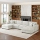 preview thumbnail 16 of 131, Oversized Chenille Modular Sectional Sofa Conversation Set with 2 Ottomans