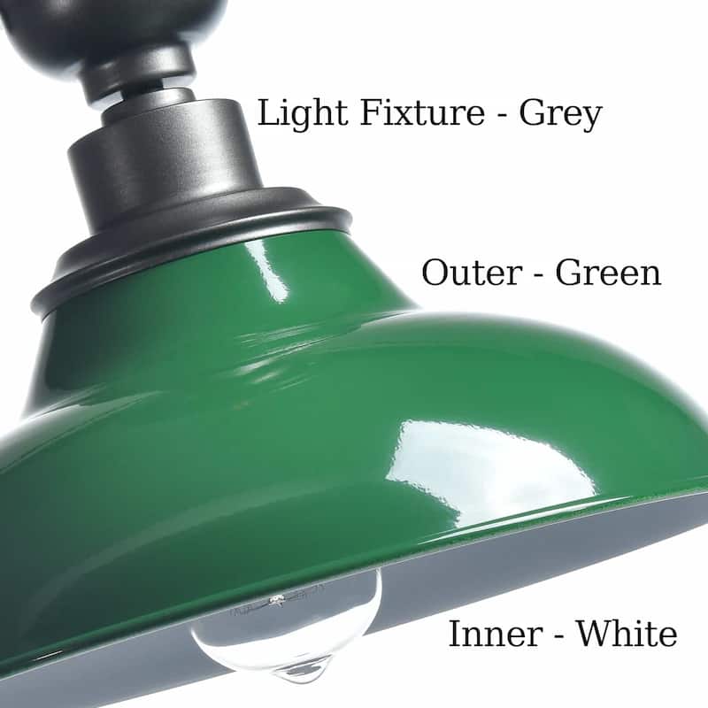 Cilento Farmhouse Ceiling Light Semi Flush Mount 1-Light