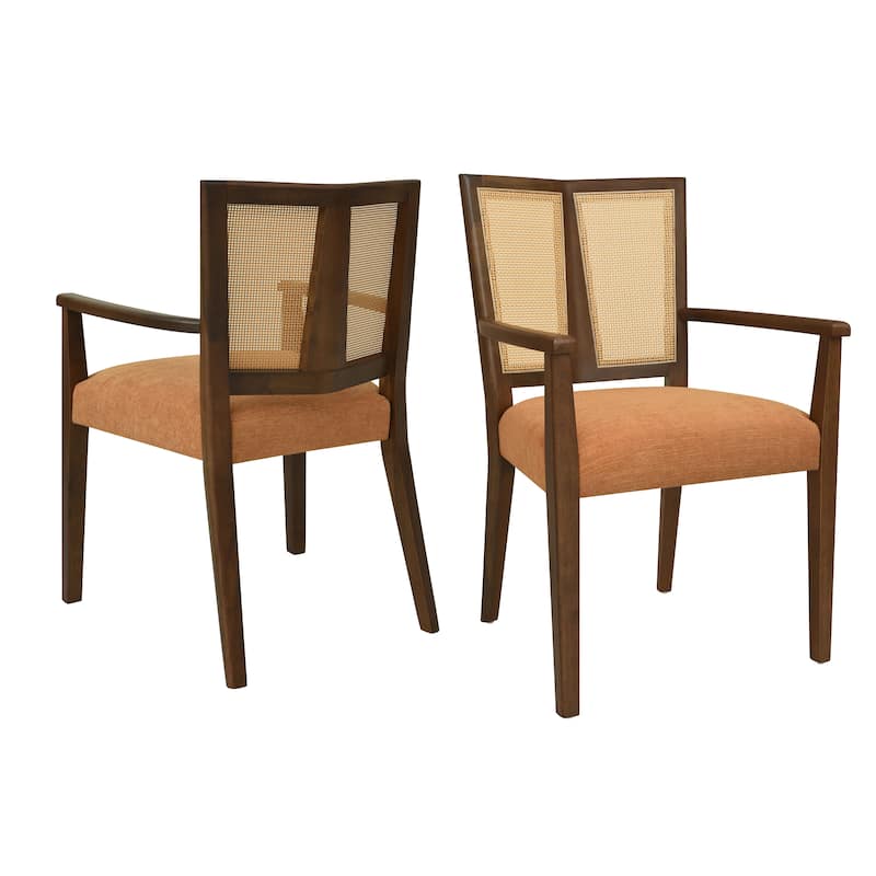 Wood Arm Chair Dining Chairs (Set of 2)