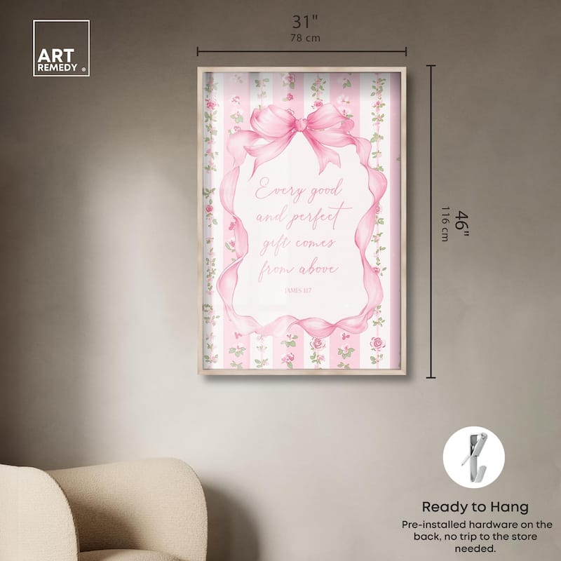 Good and Perfect Gift Bow Shadowbox by Art Remedy