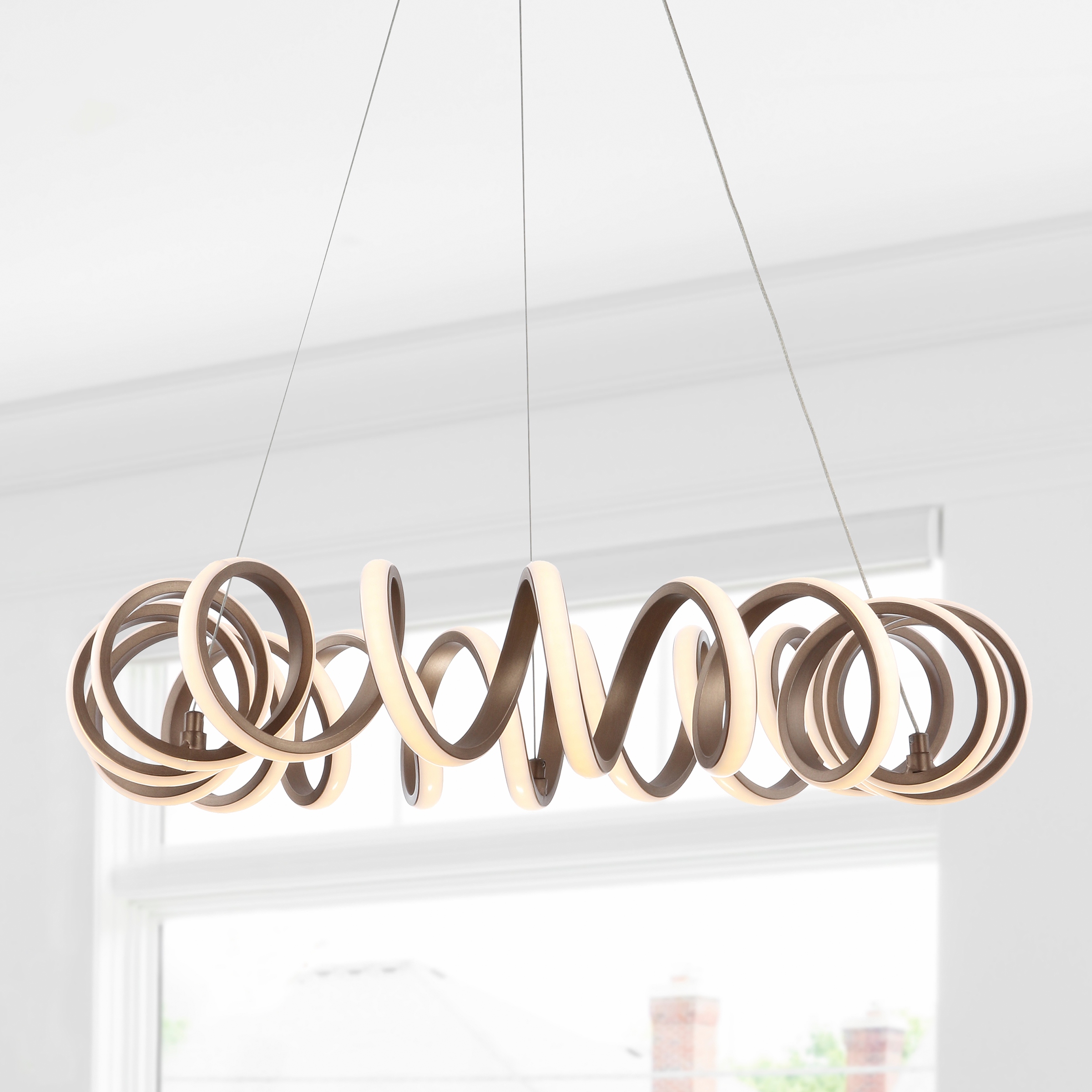Spiral led shop ceiling light