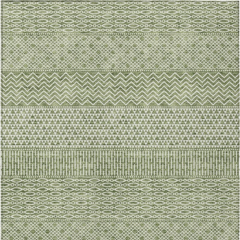 HomeRoots Chevron Modern Rectangle Outdoor Rug