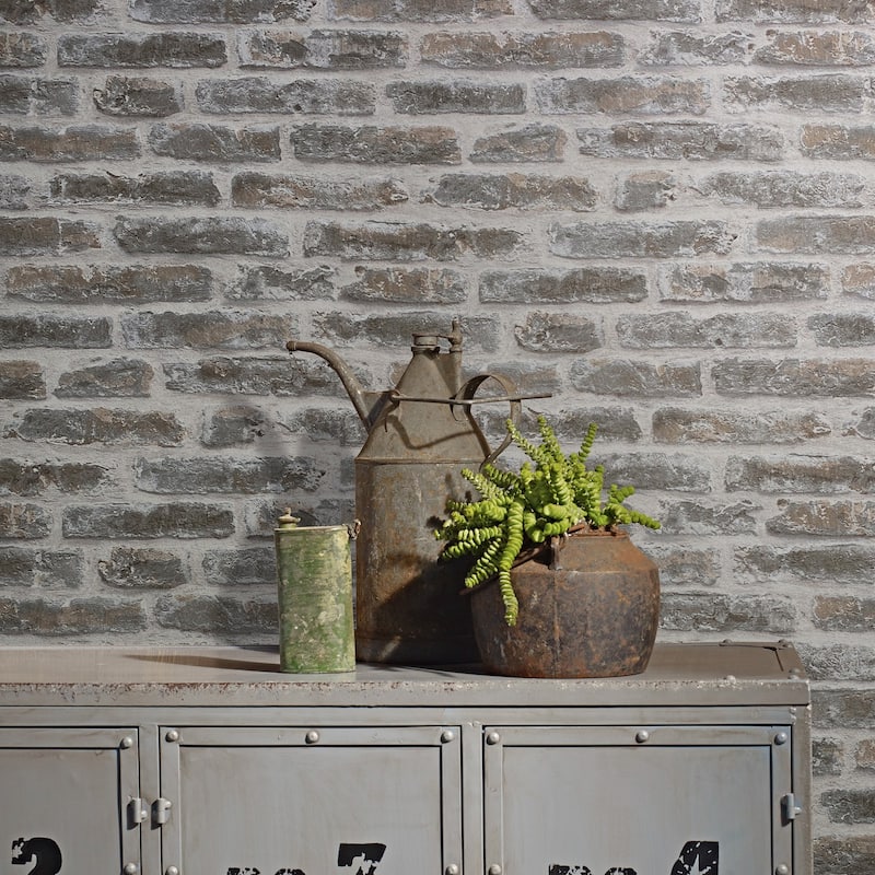 Galerie Wallcoverings Exposed Brick Effect Vinyl on Non-woven Matte Wallpaper Roll