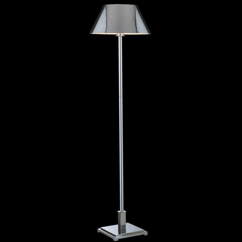 Odette 60" Metal LED Floor Lamp, Brushed Brass by JONATHAN Y - 60" H x 15.75" W x 15.75" D