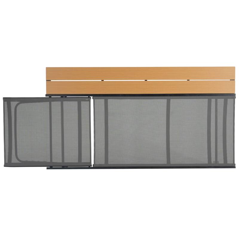 Waterloo Outdoor Mesh and Chaise Lounge with Side Table by Christopher Knight Home