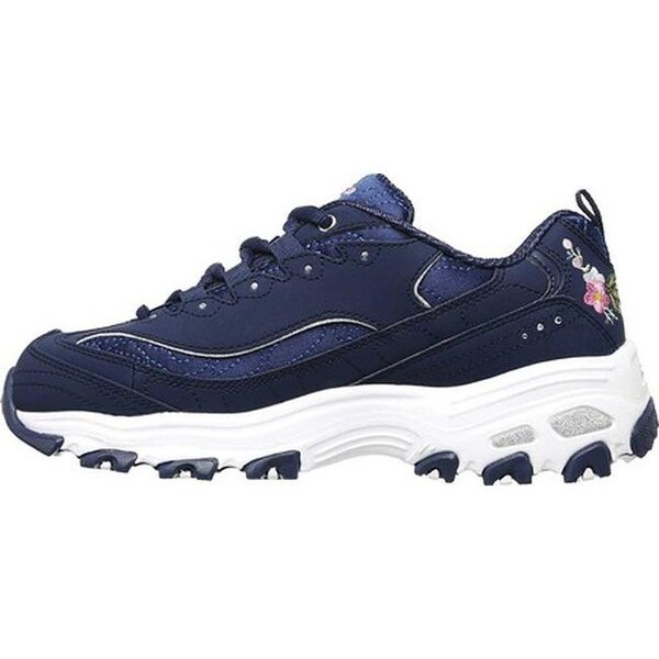skechers bright blossoms black
