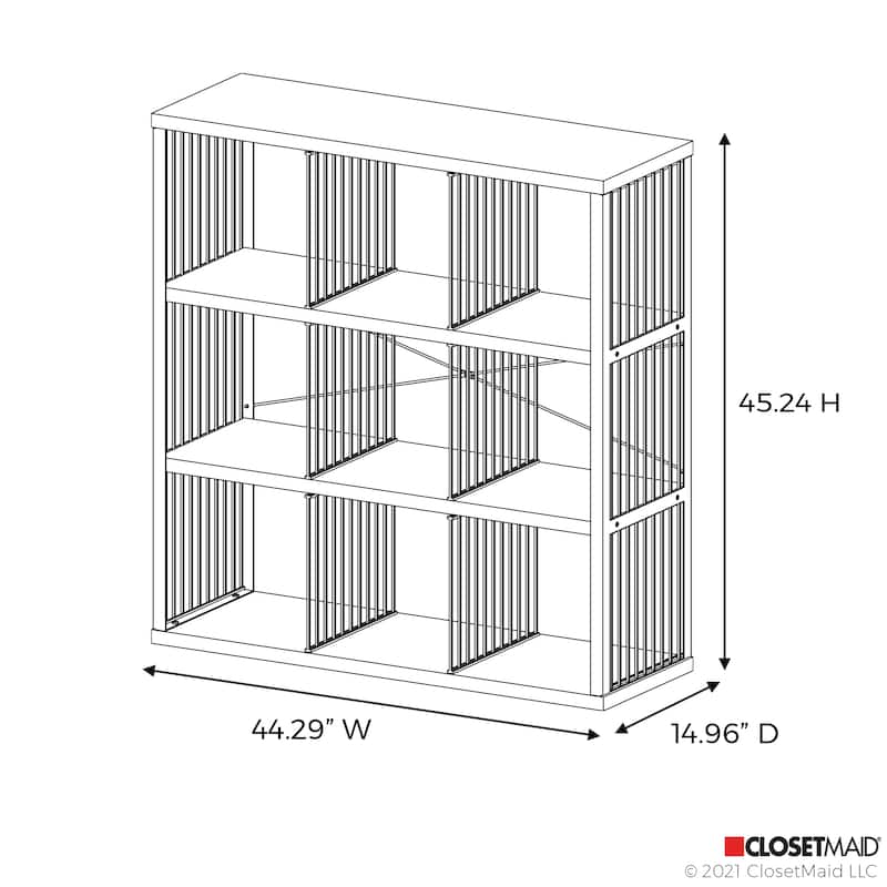 ClosetMaid Steel Frame 9-Cube Organizer
