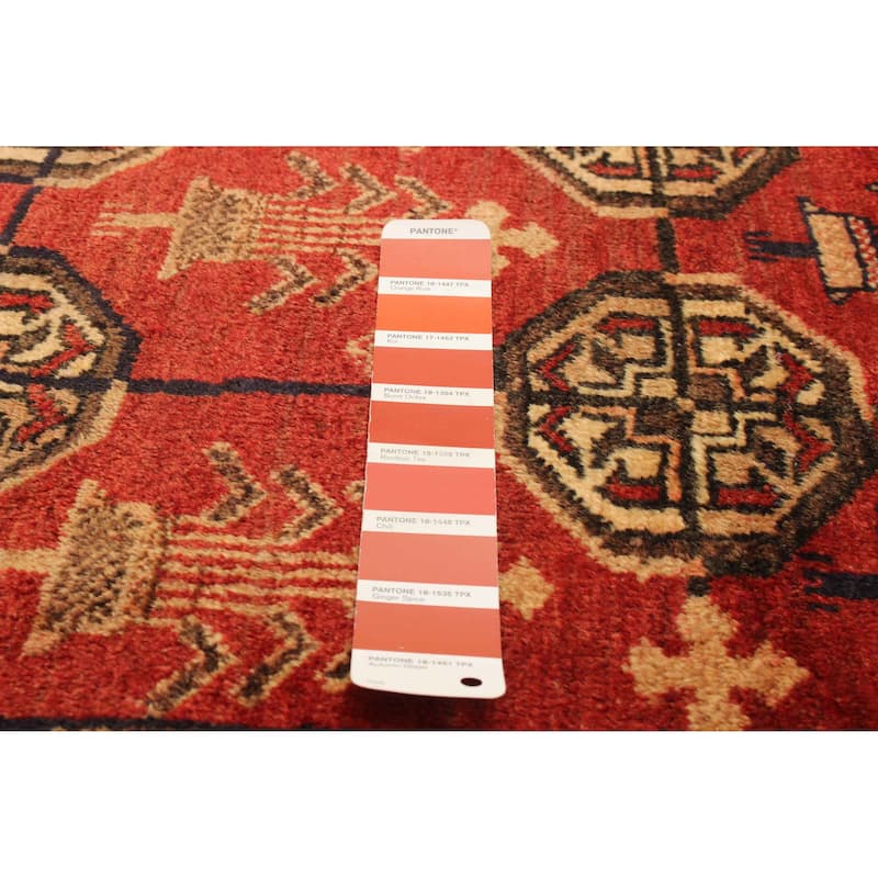 ECARPETGALLERY Hand-knotted Teimani Copper Wool Rug - 3'7 x 9'2