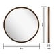 preview thumbnail 16 of 80, Classic Wooden Frame Farmhouse Round Wall Mirror