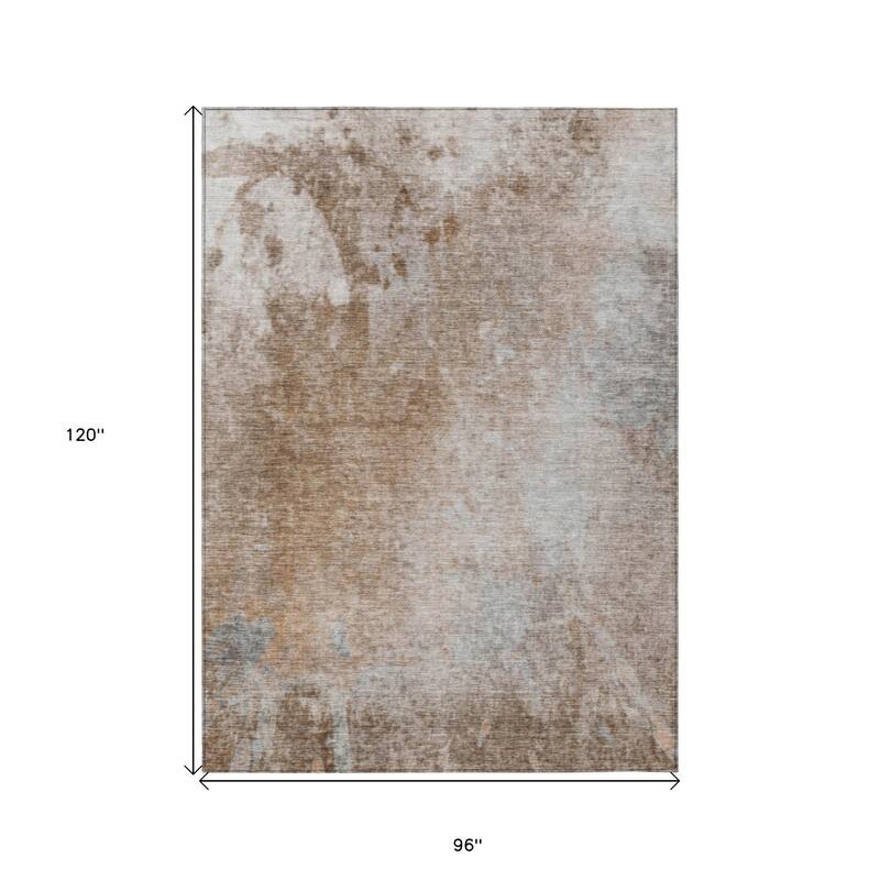 Alri Contemporary Abstract Weather Resistant Blended Style Outdoor Rug