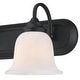preview thumbnail 4 of 4, Westinghouse Lighting Harwell Three-Light Matte Black Indoor Wall Fixture