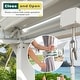 preview thumbnail 126 of 194, EROMMY Outdoor Louvered Pergola with Adjustable Aluminum Roof – Rainproof Gazebo for Patio & Garden