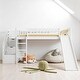 preview thumbnail 2 of 16, Twin Size Loft Bed with Slide, Staircase Storage Drawers, Convertible Ladder, and Guardrails, No Box Spring Needed