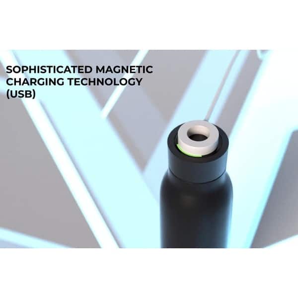 Hydromate Smart Water Bottle Stainless Steel Double Wall Tracks Water