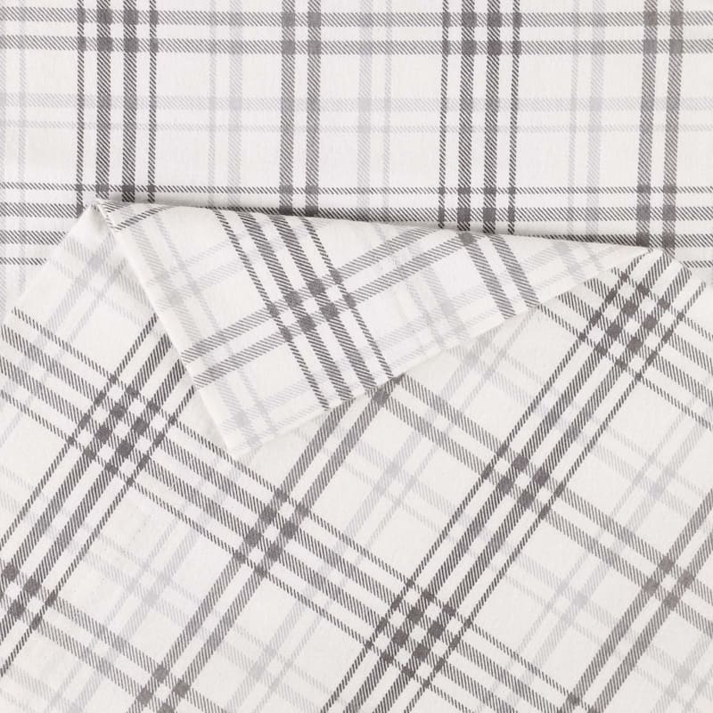 Superior Plaid Flannel Cotton Farmhouse Sheet Set