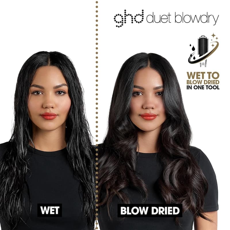GHD Duet Blowdry Hair Dryer Brush 2-in-1 Wet to Dry