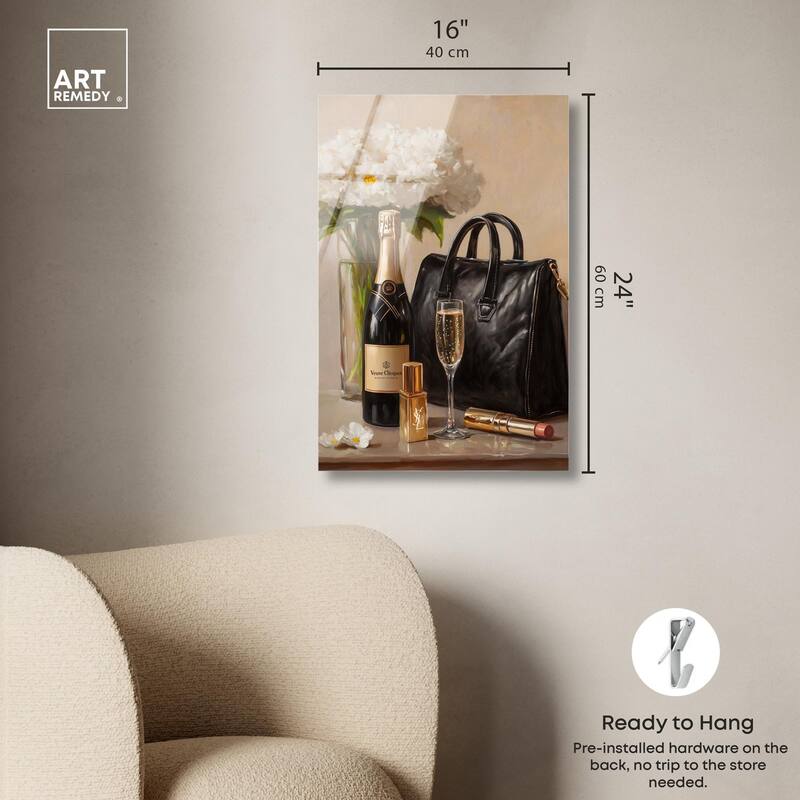 Cheers to Lovely Glam Acrylic by Art Remedy, Ready to Hang