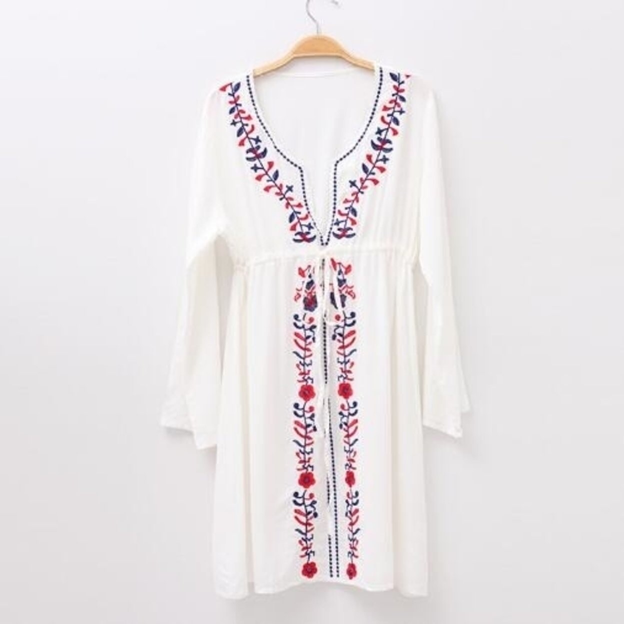 Shop Womens V Neck Cut Loose Cover Ups Beach Dress Overstock