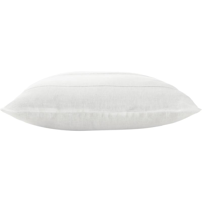 Striped Square Throw Pillow - 20" - Ivory and Gray