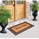 preview thumbnail 23 of 35, A1HC Natural Coir & Rubber Door Mat, 30x48, Thick Durable Doormats for Outdoor Entrance