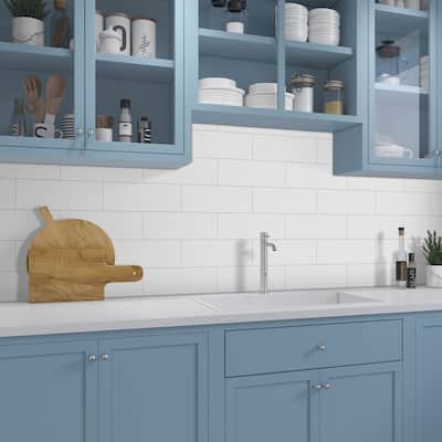 4" x 12" Stone Composite Peel & Stick Subway Tile