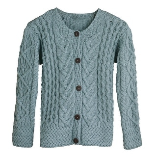 Women%27s Button Down Sweater   Aileen Aran Cardigan