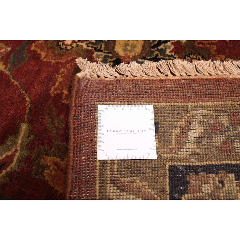 ECARPETGALLERY Hand-knotted Jamshidpour Dark Red Wool Rug - 8'10 x 12'1