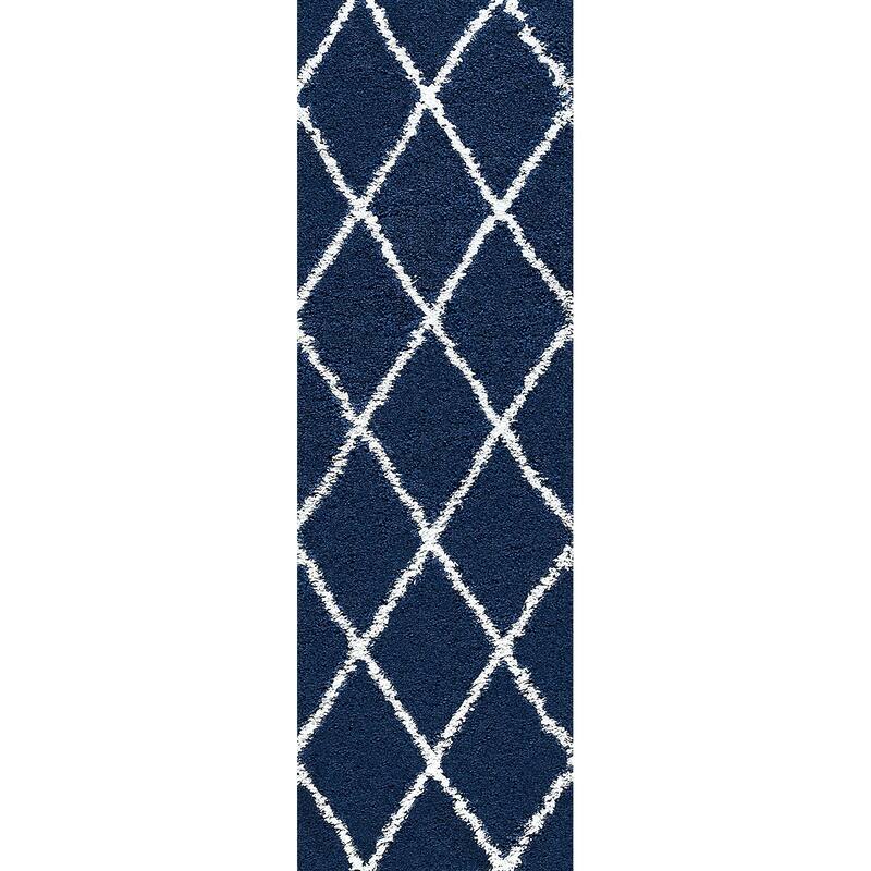 Joy Shag Moroccan Stripe Indoor Area Rug