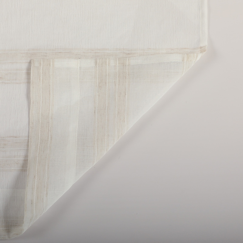 Nanshing Odette Set of 2 Woven Striped Curtain Panels - 37" x 84"