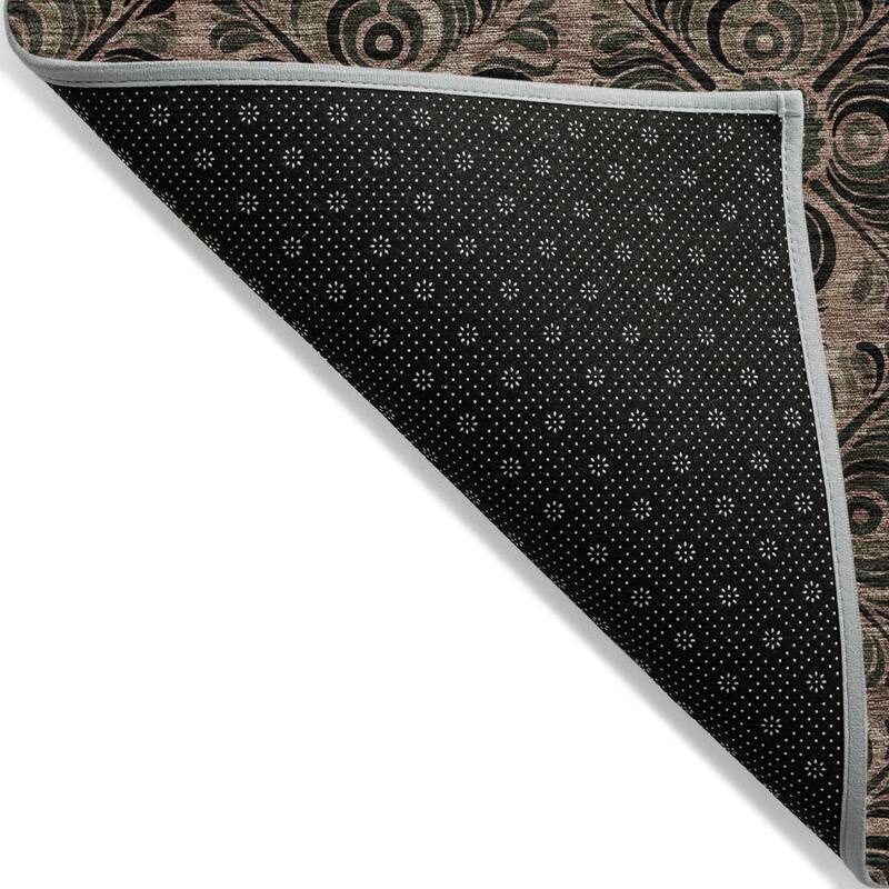 HomeRoots Medallion Transitional Rectangle Outdoor Rug