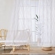 preview thumbnail 3 of 53, Deconovo Rod Pocket Pattern Sheer Curtains for Living Room Pair (2 Panels)