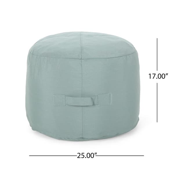 Simpao Water-resistant Outdoor Ottoman Pouf by Christopher Knight Home ...